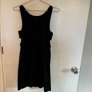 Abercrombie and Fitch dress, black, short, T-shirt style with cut outs on side